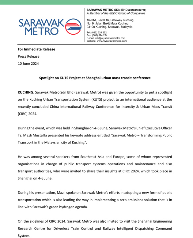 Spotlight on KUTS Project at Shanghai urban mass transit conference