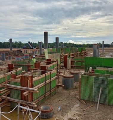 Construction works on our Rembus Depot is now focused on preparation for the pile caps for the reinforcement and formworks, as we continue on with piling works for the Mechanical Workshop and Operation Centre