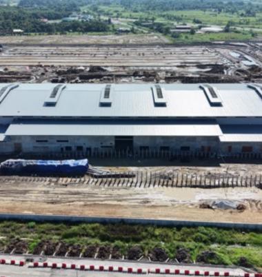 Drone view of Mechanical Workshop Building at Rembus Depot
