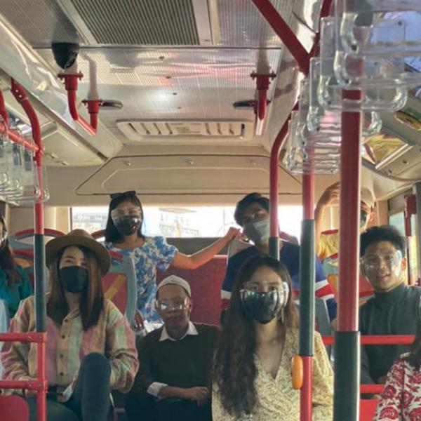 Filming on H2 bus for Sarawak Day by Onex Advert Resources