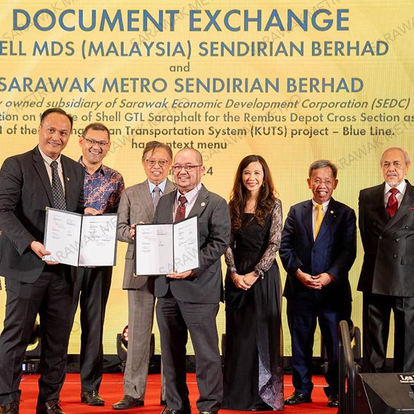 Sarawak Metro signed a Memorandum of Understanding (MoU) with Shell MDS (M) Sdn Bhd, where the document exchange was witnessed by our Right Honourable Premier of Sarawak