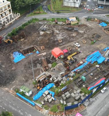 SM14 Hikmah Exchange Station, site progress